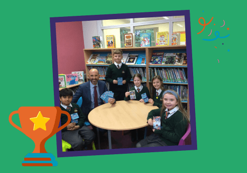 Which schools won £1,000 for their library?