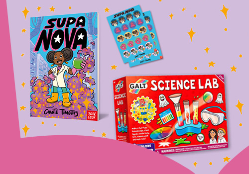 Win a signed copy of Supa Nova and a science lab kit, with 20 fun experiments to try!