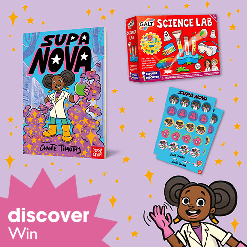 Win a signed copy of Supa Nova and a science lab kit, with 20 fun experiments to try!