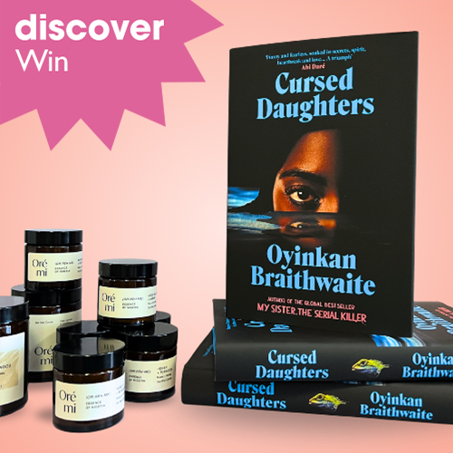 Win a signed copy of Cursed Daughters by Oyinkan Braithwaite and a selection of luxury Oré mi candles